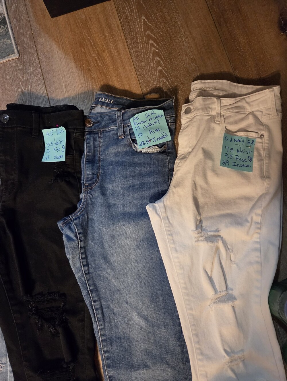 11 Pair American Eagle Outfitters One Pair Old Navy (White) Size 12 - Picture 7 of 7